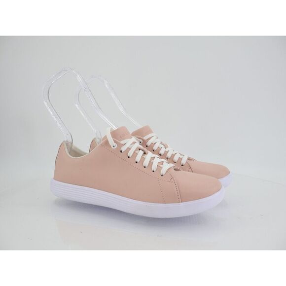 Cole Haan Women's Grand Crosscourt Sneaker Size 7 Nude Beige Lace Up Leather - Picture 1 of 13